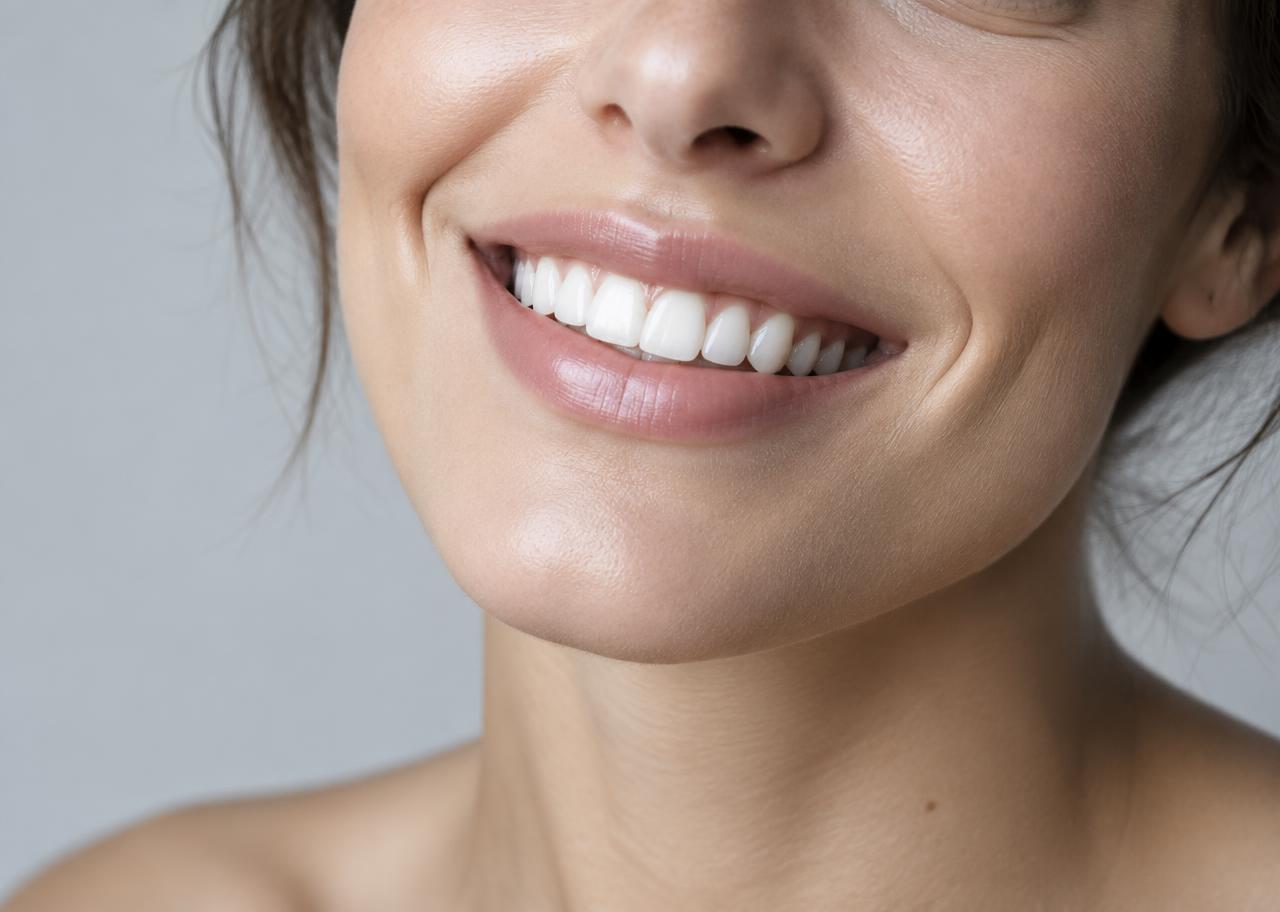 Natural smile detail